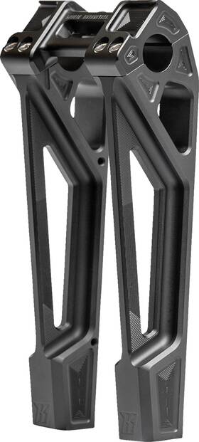 K55127 Kodlin Usa Fastback Risers - Includes Clamp 10 Inch Black