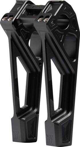 K55128 Kodlin Usa Fastback Risers - Includes Clamp 8 Inch Black