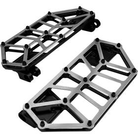 K73253 Kodlin Usa Nxl Floorboards - Black With Stainless Steel Cover For Harley-davidson