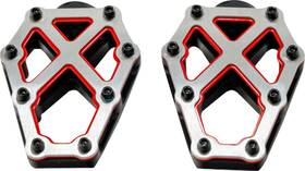 K73255-rl Kodlin Usa Nxl Foot Pegs - Black For With Red Accent