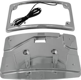 Kus20103 Kodlin Usa Mount Kit - License Plate Curved Chrome