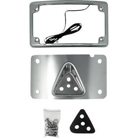 Kus20353 Kodlin Usa 3-hole License Plate Mount - Curved Chrome