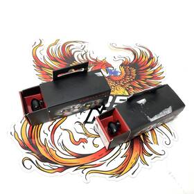 2020-1624 Kuryakyn Set Of Atto Collection Mini Black Smoke Red Turn Signal 2523