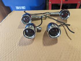 2317 Kuryakyn Chrome - Late Style Turn Signal Kit And Harley Mirrors