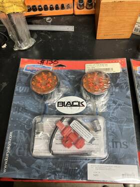 5455 Kuryakyn Led Front Bullet Turn Signal Conversion Kit For Harley Part #