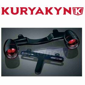 Kuryakyn Mn/t5sv Bullet Light Rear Turn Signal Bar For 1996 Harley Davidson Fltcui Km