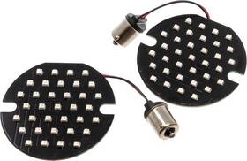 Llc-fl6r Letric Lighting Flat Style 1156 Led Turn Signal Inserts 3.5 Inch Rear Red