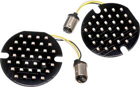 Llc-fl7a Letric Lighting Flat Style 1157 Led Turn Signal Inserts 3.5 Inch Front Amber
