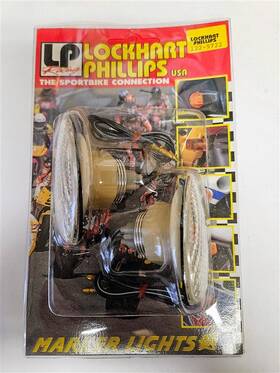 122-9201 Lockhart Philips Open Box Short Stalk V Led Carbon Look Turn Signal