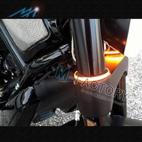 Bmhttlmfff15ywpn001 M-factory Amber Front Fork Led Turn Signal Light For Universal Motorcycle