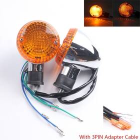 Map-33031f Maple Motorcycle Part 1 Pair X Front Signal Lamp For Kawasaki Vulcan 1500 Drifter/nomad Fi 2002-2004