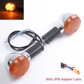 Map-33031r Maple Motorcycle Part 1 Pair X Back Signal Lamp For Kawasaki Vulcan 500 Ltd 1996-2009