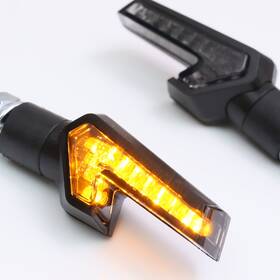 Mc1tslt126smpn24001 Mc Motoparts Amber Led Turn Signal Indicator Blinker Light Smoke Lens T126 For Motorcycle