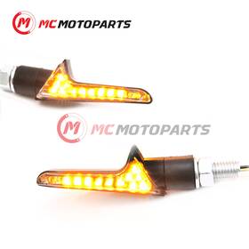 Mc1tslt128pn24001 Mc Motoparts Amber Led Turn Signal Indicator Blinker Light T128 For Motorcycle