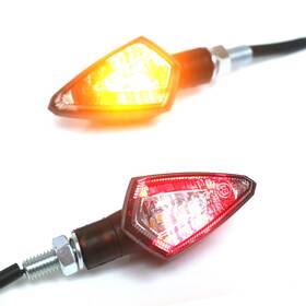 Mc1tslt221smrdpn24001 Mc Motoparts Kiva Led Bright Tail Turn Signal Light 1 Pair For Motorcycle