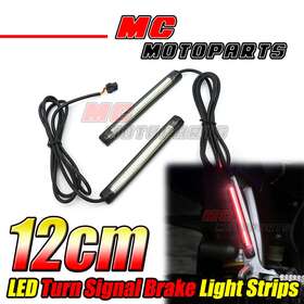 Mc1ttlsbc12rdywpn001h Mc Motoparts Rear Footpegs Brake Signal Led Strip Lights 120mm For Honda Motorcycle
