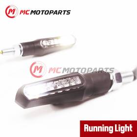 Rmtslt166smwhmm524001 Mc Motoparts T166 Led Turn Signal Indicator Light Front Running Lighting For Motorcycle