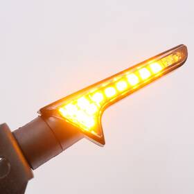 Tu-tslt128tfu60101t24001 Mc Motoparts For Universal Motorcycle Bright Amber Led Turn Signal Lights T128