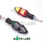 Mltslt110rdlab060 Motolabs Red Amber Turn Signal Tail Light Fit 699937512337