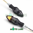 Mltslt110whlab026217 Motolabs Led White Amber Turn Signal Running Light 699906417397