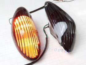 Tzs-fts-052-bl Moto-decal Front Turn Signals With Bulbs For Suzuki 1998-2006 2005 Katana 750 Gsx750f