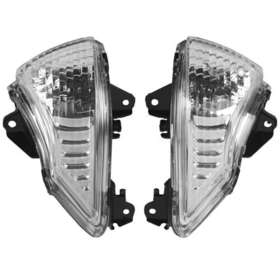 Mc-zxd041-cr Motorparts Turn Indicator Signal Lens Winker Clear Fit For Kawasaki Er6n Er6f Er6r 2010