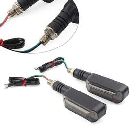 77usa Motorshop 310006692247 2x Led Turn Signal Flasher Blinker Brake Stop Tail Light Drl Lamp Motorcycle M10