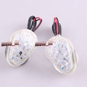 13yf040 Motorshop168 Motorcycle Led Blinker Indicator Turn Signal Lights For Kawasaki Zx-6r 636 03-06