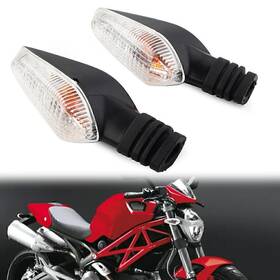Motorshop168 212500198075 Clear Blinker Lamp Turn Signal Indicator Light For Ducati Monster 695 696 796