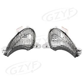 Motorshop168 212500204752 Front Turn Signal Smoke Lens Cover For Suzuki Hayabusa Gsxr1300 2008-10 Pair Usa