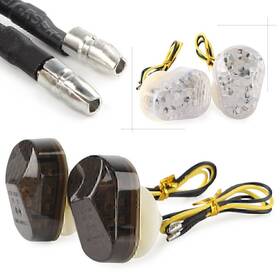 Motorshop168 834561150320 Turn Signal Light Amber Led Lamp Smoke Lens For Kawasaki Ninja Zx6r Zx7r Zx9r Us