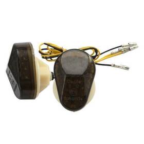 Eat03334 Mt-afm Smoke Flush Mount Led Mini Turn Signals For Kawasaki Zx9r Zx6r Zx7r 98-03