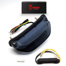 Mtt-h039-01 Mzs Motorcycle Tail Light Led Integrated Turn Signal Blinker Cbr600rr Black