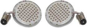Llc-d6a Namz Deluxe Bullet Style Turn Signal Inserts - 1156 Bulb Type Amber