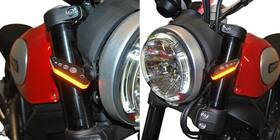 New Rage Cycles 781159835766 Front Led Turn Signals Fits Ducati Scrambler Scrambler-fb
