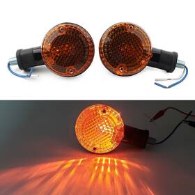 Oneclubaa 550755954955 2x Amber Turn Signal Light Indicator Blinker Lamp For Yamaha Bolt Xvs950 2014-18