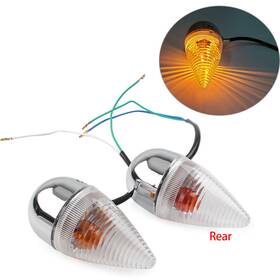 Onegogogo 550741457330 Us One Pair Clear Rear Turn Signal Light Fit For Yamaha Xv1900 2006-2013