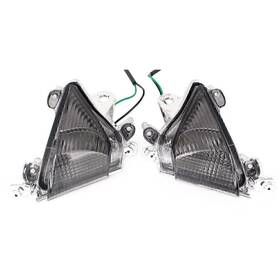 Onegogogo 550755408779 Front Turn Signal Indicator Blinker Lens For Kawasaki Ninja Zx10r 04-05 1 Pair