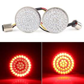 Onestart 336245165830 Red Turn Signal Light Indicator Bulbs 2 Inch 48 Led Lamp For Harley Honda