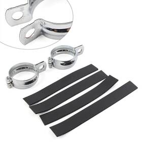 Onestart 421118298088 Pair Motorcycle Front Fitk Clamp Turn Signal Light Mount Bracket Holder 42-51mm
