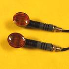 Osma Black Turn Signals Light Blinkers Harley Sportster Street Glide