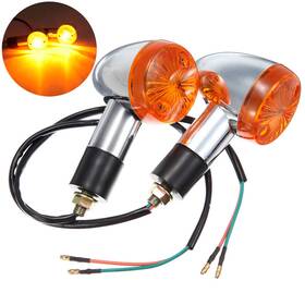 Acc-2172un00140-3f Oumurs Amber Turn Signals Lights For Honda Shadow Vt Ace Aero Spirit Vlx 600 750 1100