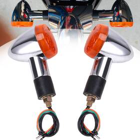 Oumurs Dr-2172unoo4o-a 2x Motorcycle Amber Turn Signal Blinker Indicator Light For Honda Shadow Vlx 600