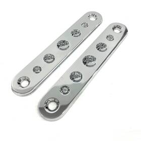 958756 Paul Yaffe Originals Domino Chrome 06-13 Harley Street Glide Front Turn Signal Eliminators