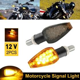 Peakparts 655887881831 Led Motorcycle Turn Signal Blinker Light Indicator Amber For Honda Suzuki Yamaha