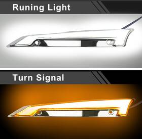Hl0301ch Psler For Road Glide 2015-2023 Windshield Trim Turn Signals Led Light