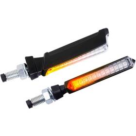 Cl77-9624n Puig Thin Led Turn Signals - Black / Clear 9624ncl77