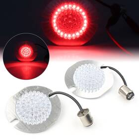 Purple 550744197677 1157 Red Led Turn Signal Light Indicator Inserts For Harley Electra/ultra