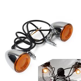 Raimukurijinusa 421114160815 Front Turn Signal Indicator Light Amber Fit Harley Sportster Xl883 1200 Dyna