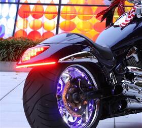 109-r-01-cr Raw Design M109r Under The Fender Brake Or Turn Signal Kit Clear Lens Red Leds